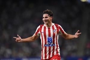 8场5球，皇马是阿尔瓦雷斯旅欧生涯取得进球最多的对手