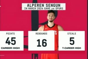 NBA杯战马刺！申京曾面对文班亚马轰生涯最高的45分 外加16板5断